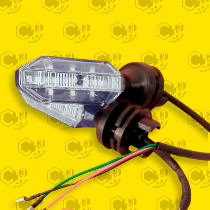 PISCA CB 250F TWISTER SEQUENCIAL COXIM LED DRL AZUL - SM0222