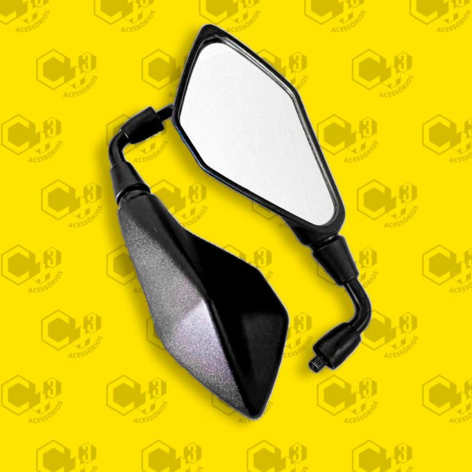 RETROVISOR Z400 FIXO ROSCA HONDA HASTE CURTA 90°  GRAUS SM0037