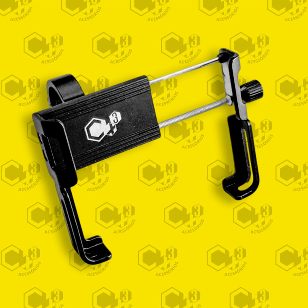 SUPORTE DE CELULAR SEM CARREGADOR ALUMINIO (FIXACAO GUIDÃO) - SM0436