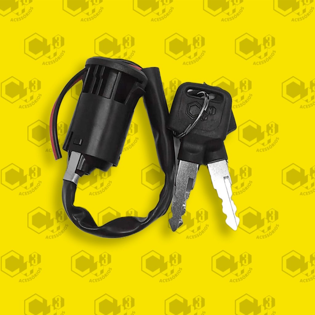 CHAVE DE IGNICAO P/ MOTO HONDA CG 125 TITAN KS/ES/KSE 02/04 - CG 125 FAN KS 05/08 (2 FIOS) - CX011