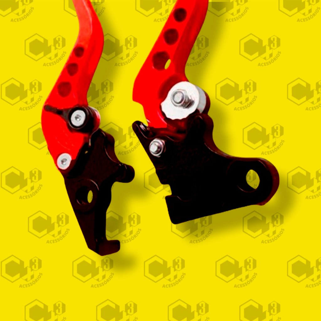 MANETE ESPORTIVO YS 150 FAZER - YS 250 FAZER - XTZ 250 LANDER - XTZ 250 TENERE VERMELHO SM0151