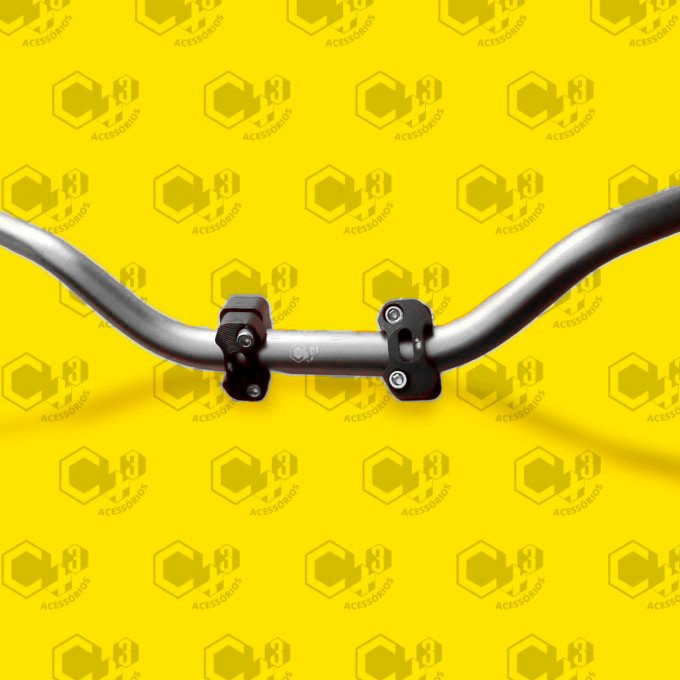 GUIDÃO ESPORTIVO NAKED CINZA TITANIUM SM0069