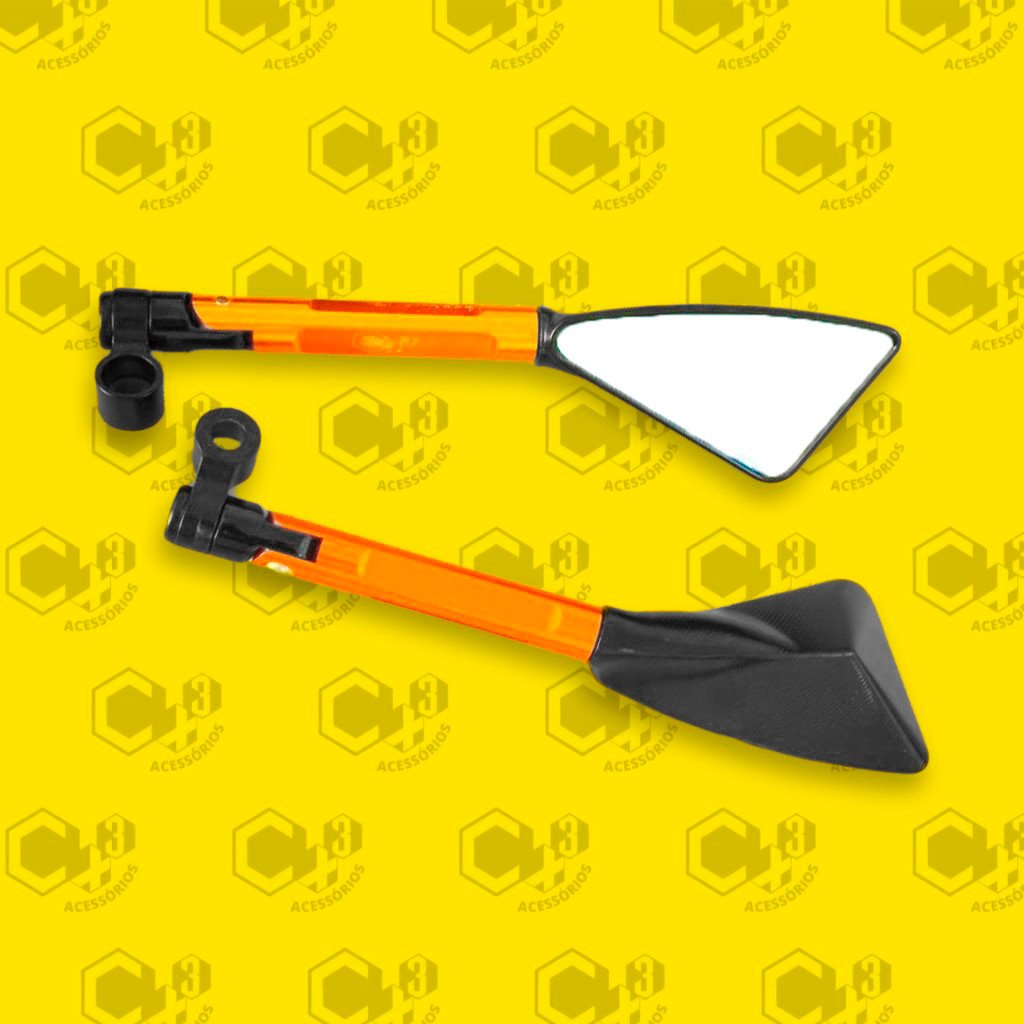 RETROVISOR TOMOK 3 PONTAS LARANJA SM0023