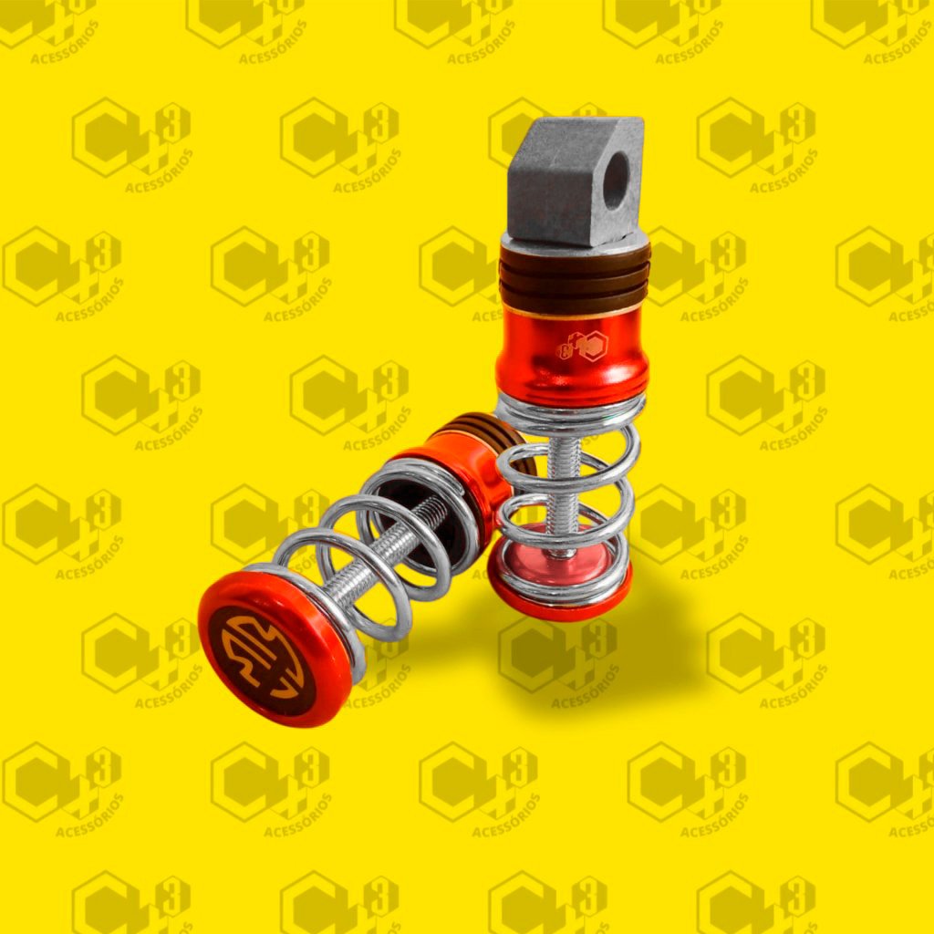 PEDALEIRA ESPORTIVA MOLA UNIVERSAL 6MM VERMELHO SM0416