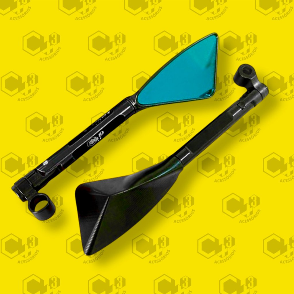 RETROVISOR TOMOK 3 PONTAS PRETO SM0017