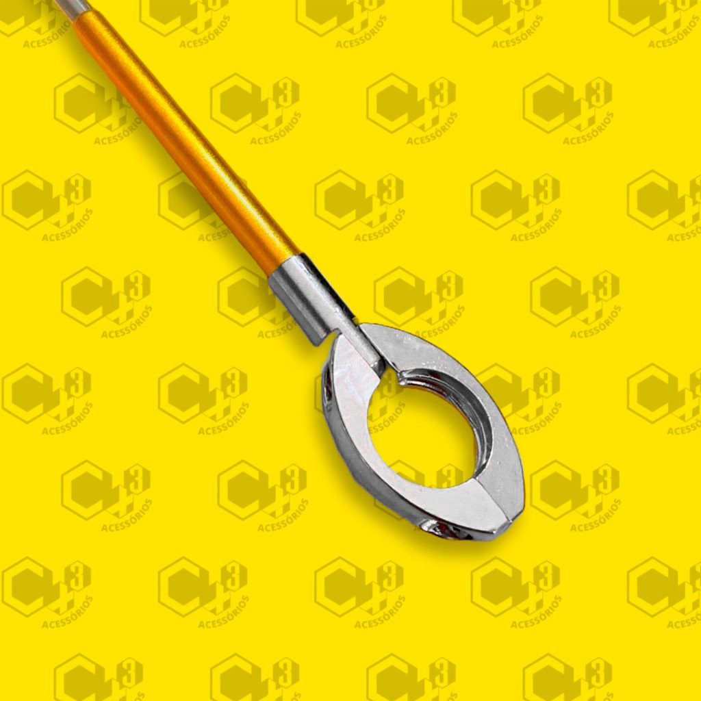 ANTENA METALICA CORTA PIPA RETRATIL GUIDAO - COMPR. 65CM DOURADO - SM0306