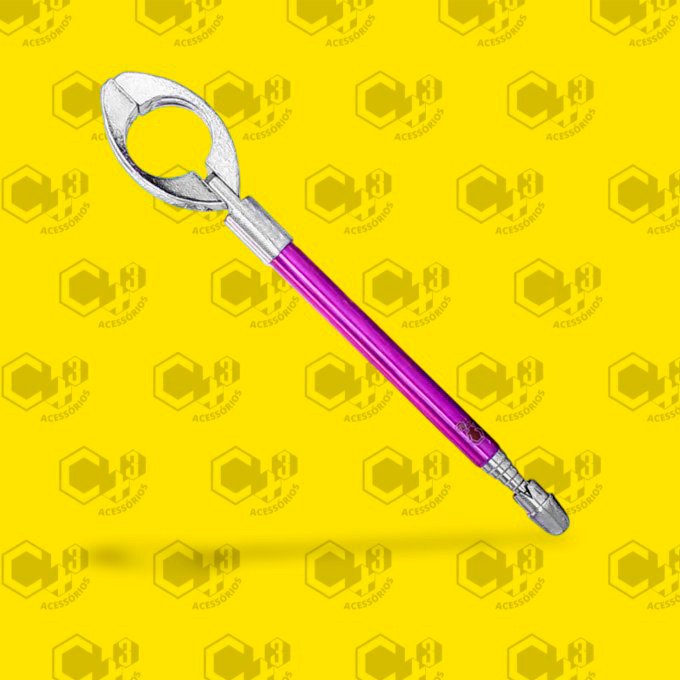 ANTENA METALICA CORTA PIPA RETRATIL 65CM ROXO - SM0299