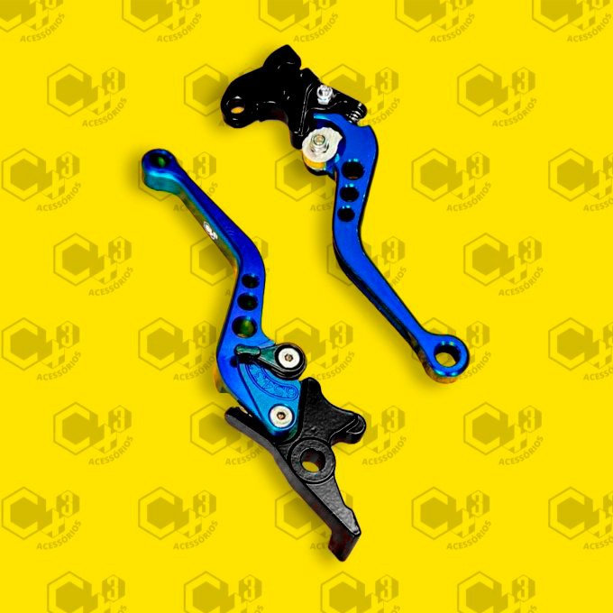 MANETE ESPORTIVO PARA CB300R CBX 250 TWISTER / CBX200 STRADA AZUL SM0148