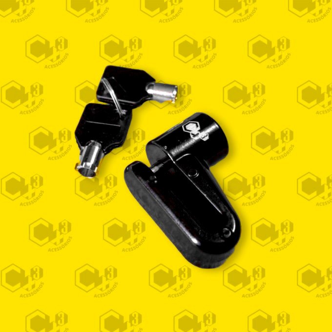 TRAVA DISCO DE FREIO - MODELO REDONDO - COMPRIMENTO INTERNO 25MM (PRETO) - SM0339