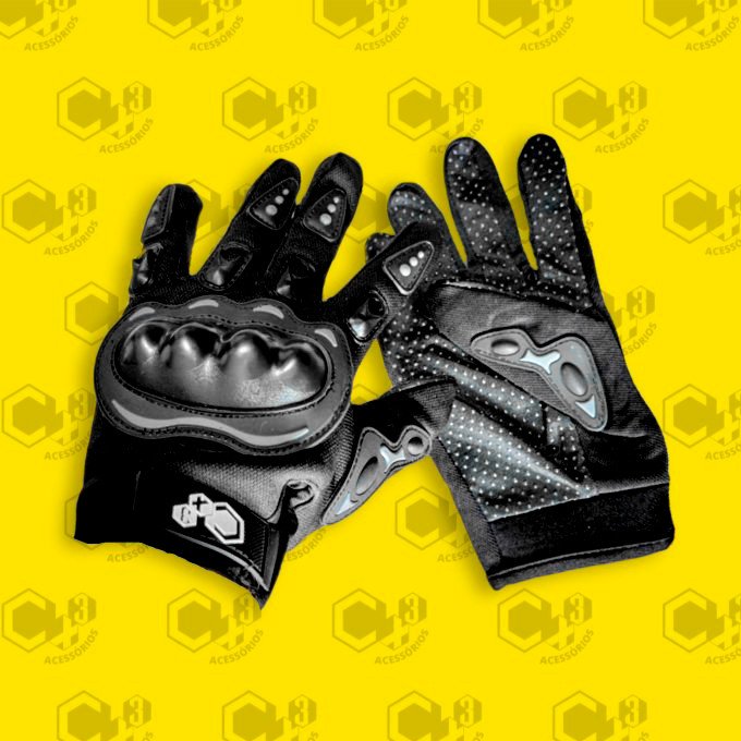 LUVA COM PROTEÇÃO PRETO - TAM. G - SM0463