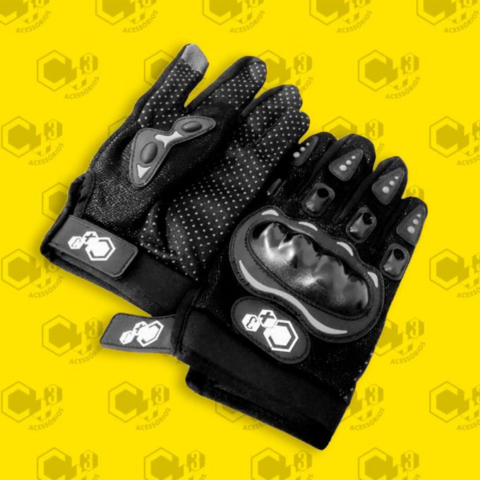 LUVA COM PROTECAO E TOUCH PRETO - TAM. G - SM0461