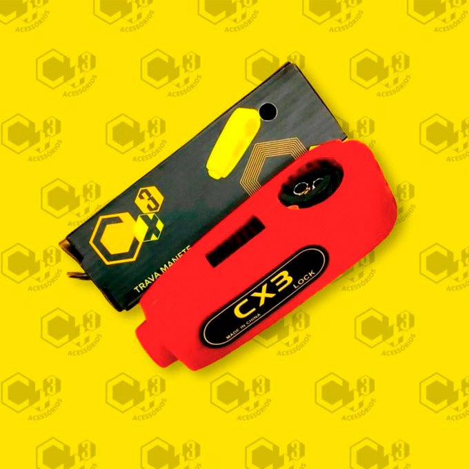 TRAVA MANETE PLASTICO ABS VERMELHO - SM0354