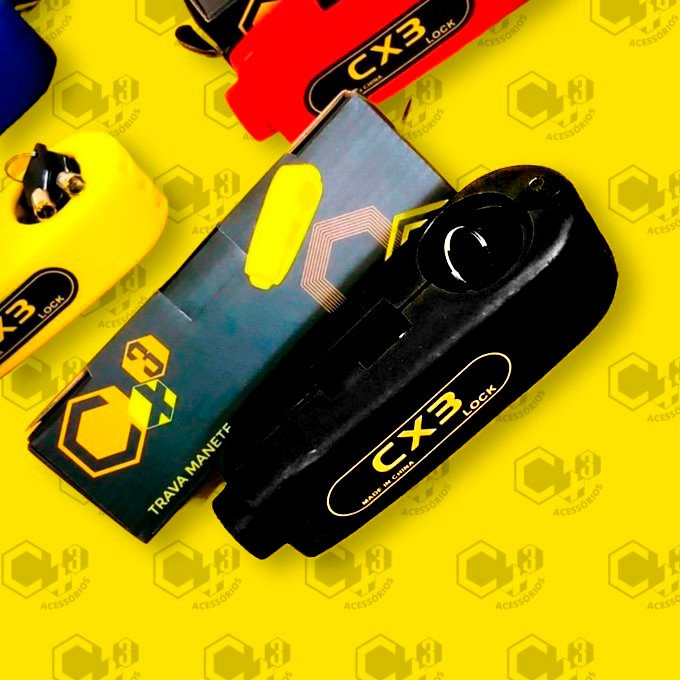 TRAVA MANETE PLASTICO ABS PRETO - SM0350