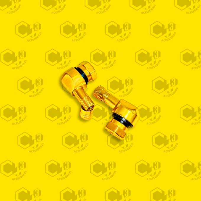 VALVULA DE PNEU 90º DOURADO SM0473