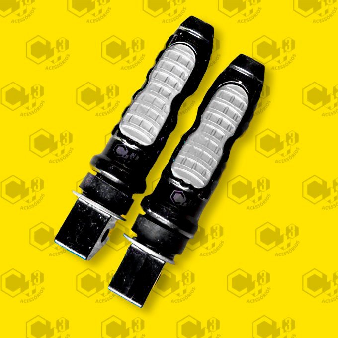 PEDALEIRA ESPORTIVA UNIVERSAL 6MM PRATA SM0413