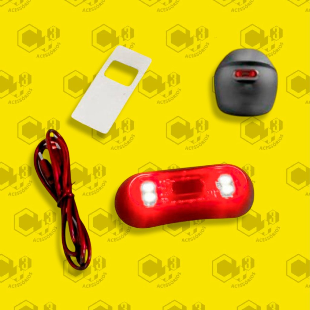 BRAKE LIGHT LED CAPACETE - SM0397