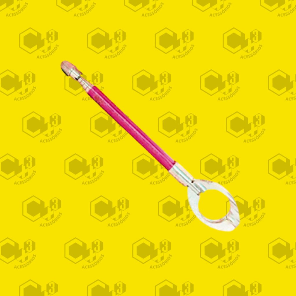 ANTENA METALICA CORTA PIPA RETRATIL 65CM PINK - SM0298