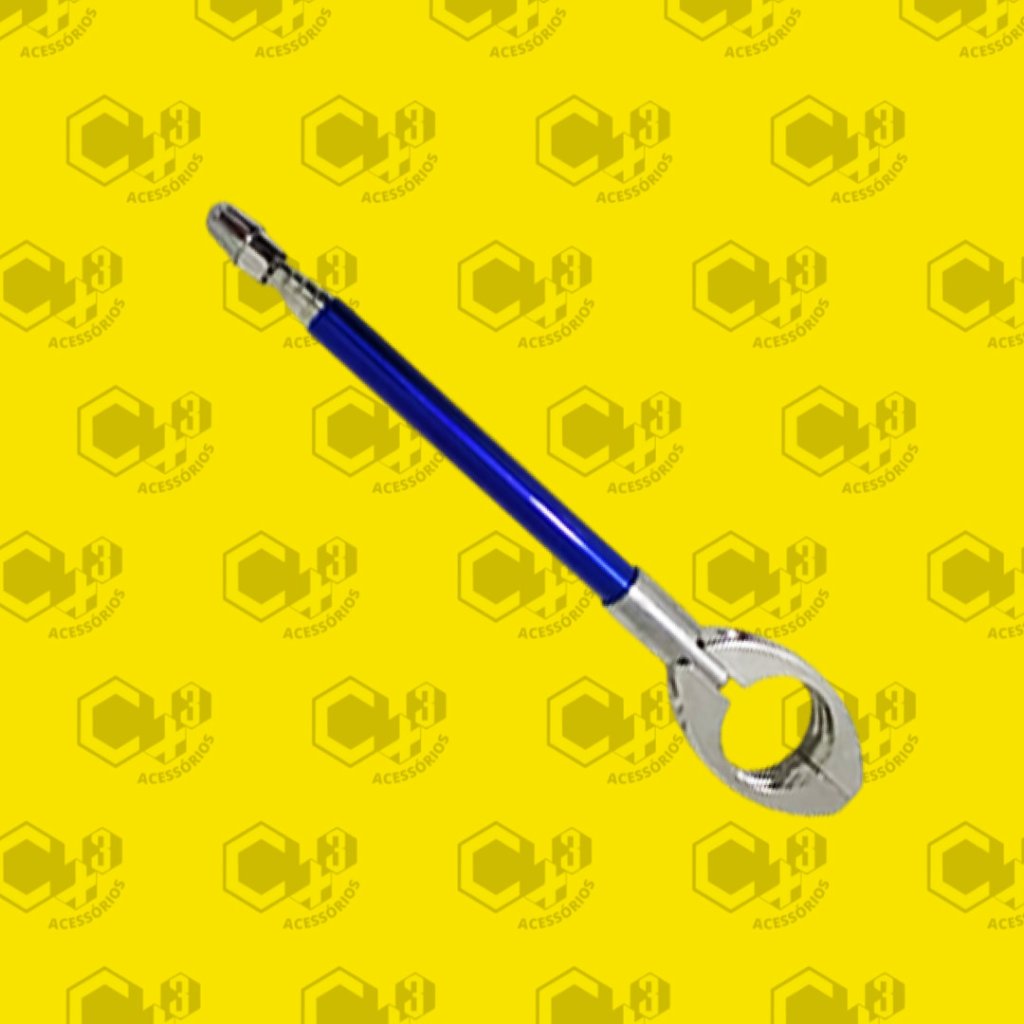 ANTENA METALICA CORTA PIPA RETRATIL  GUIDAO - COMPR. 65CM AZUL - SM0304