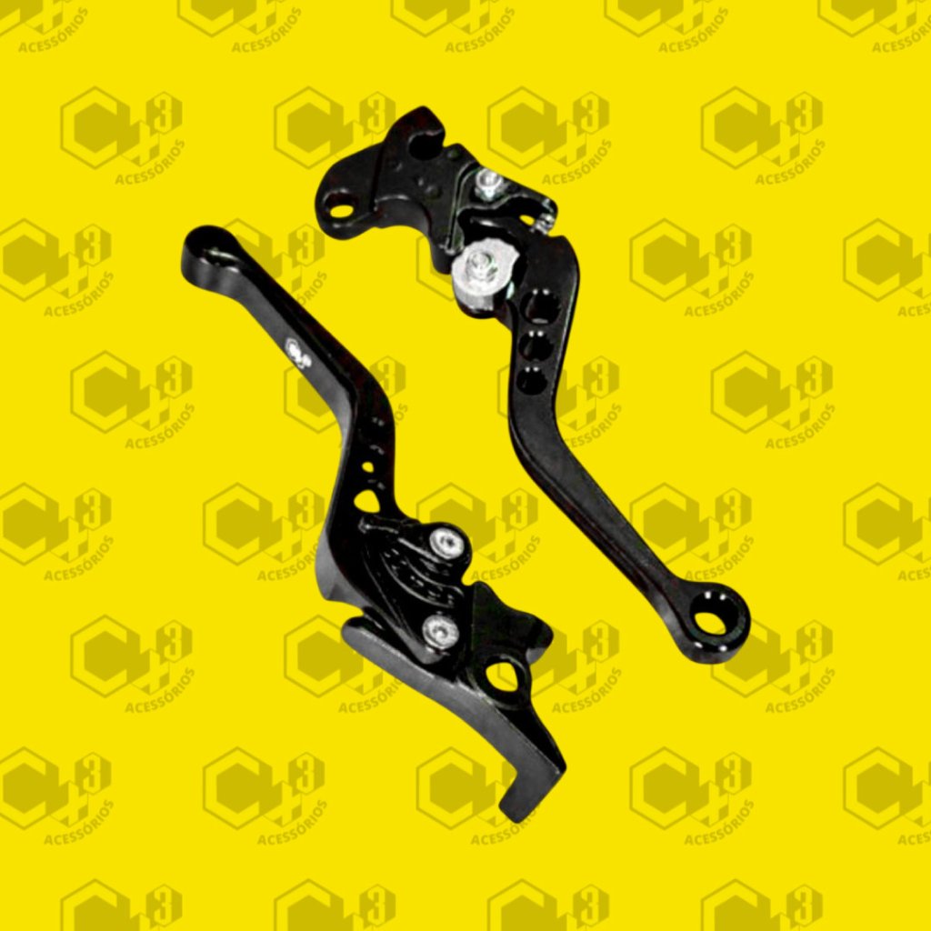 MANETE ESPORTIVO PARA CB300R CBX 250 TWISTER / CBX200 STRADA PRETO SM0145