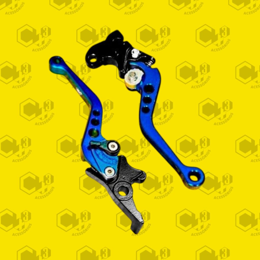 MANETE ESPORTIVO YS 150 FAZER - YS 250 FAZER - XTZ 250 LANDER - XTZ 250 TENERE AZUL SM0153