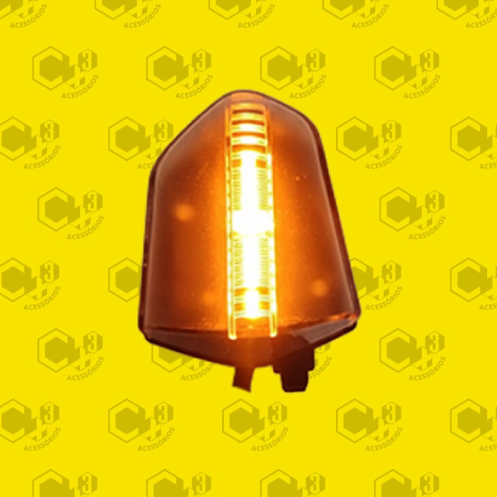 PISCA DE LED AMBAR POP 110i 2016 EM DIANTE DD/TE LENTE CRISTAL - SM0221