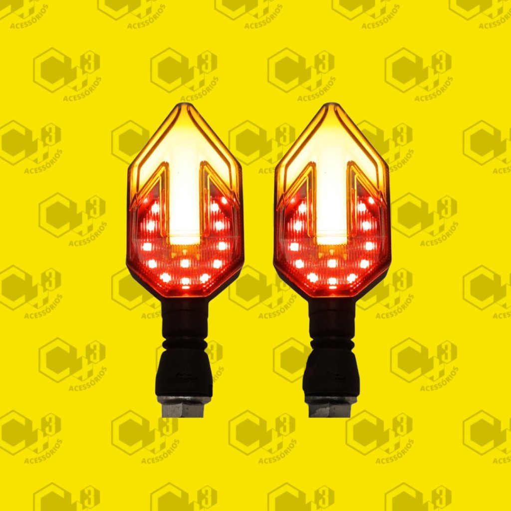 PISCA DE LED SETA SEQUENCIAL VERMELHA  SM0231