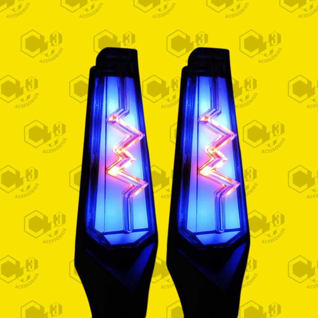 PISCA DE LED RAIO AZUL SEQUENCIAL - SM0230