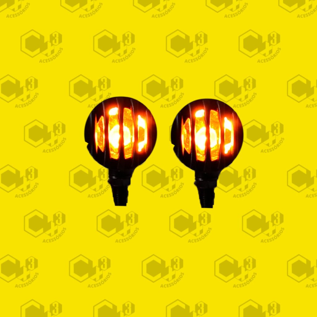 PISCA DE LED CUSTOM METAL ABS 2 FIOS SM0212
