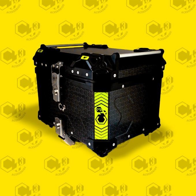 BAULETO ALUMÍNIO 65L BLACK LUXO - SM0450