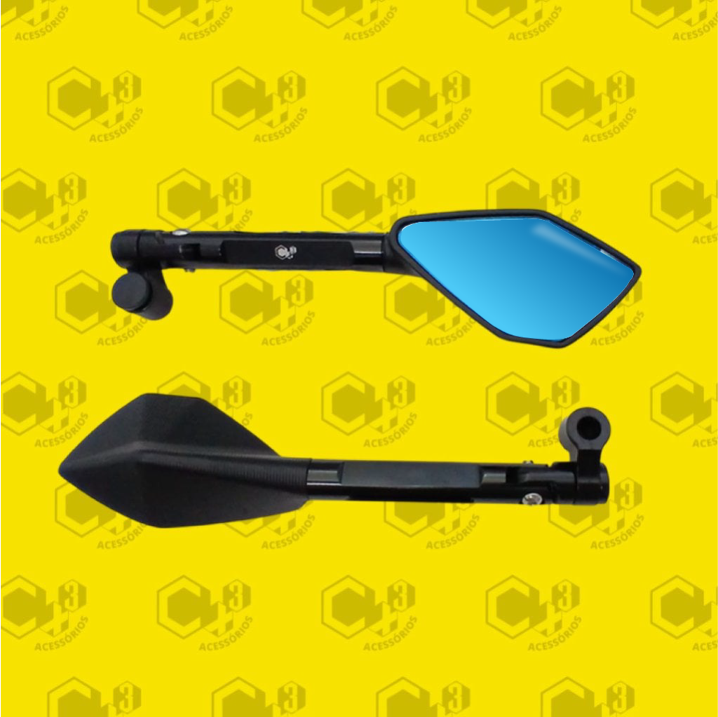 Retrovisor Esportivo 5 Pontas Preto - SM0128