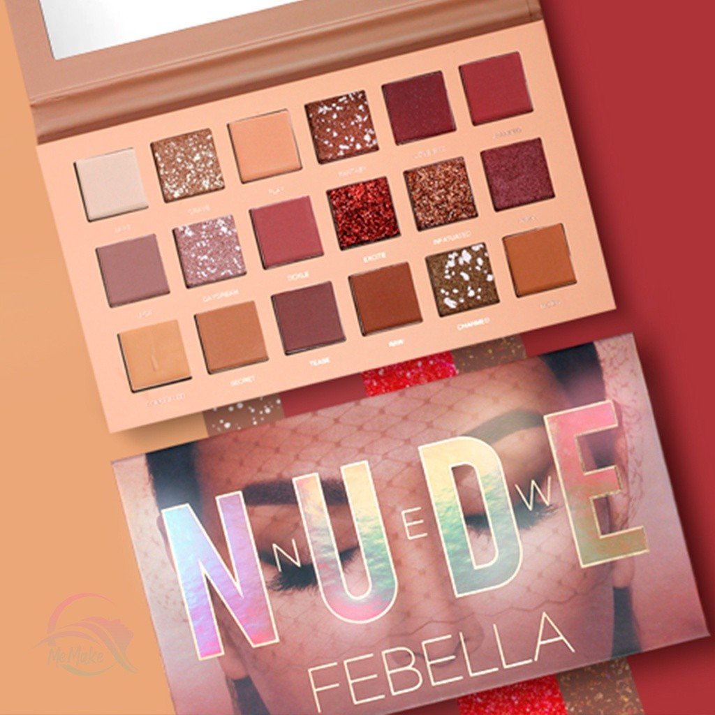 Paleta De sombras NUDE Febella.