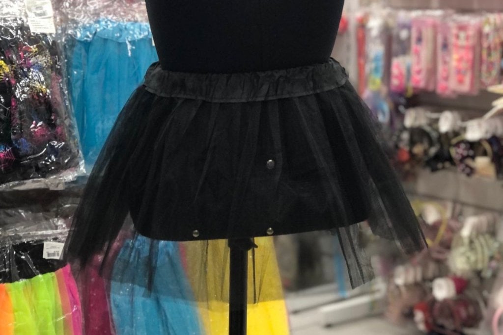 Saia De Tule Preta
