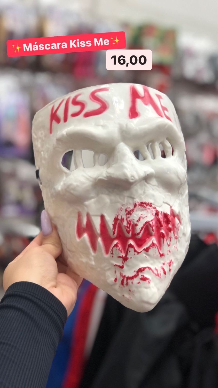 Máscara Kiss me Branca 