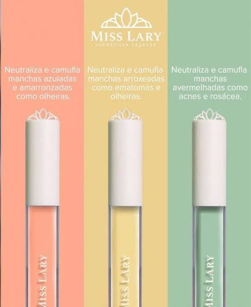 Corretivo Líquido Colorido Miss Lary