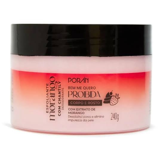 Esfoliante Morango Com Chantily Porán 