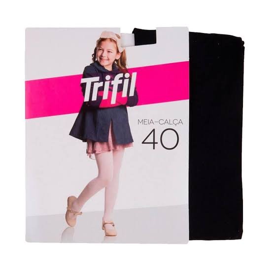 Meia Calça Infantil Fio 40- preta P