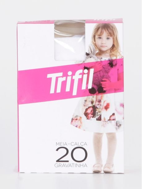 Meia Calça Bebê Fio 20 - Branca