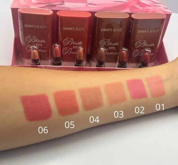 Blush em Bastão Sarah's Beauty 