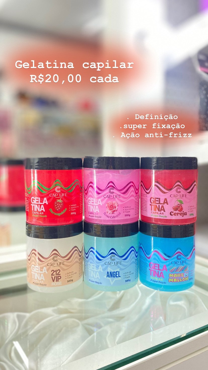 Gelatin Capilar + Super Fixação 