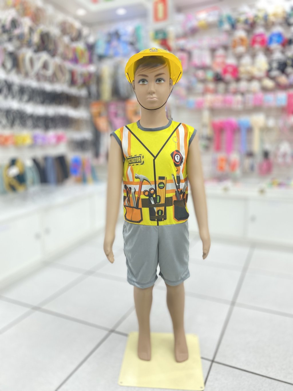 Fantasia Construtor menino