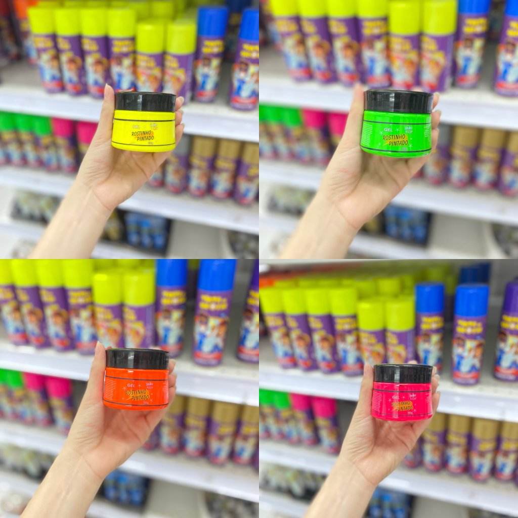 Gel Neon Corpo e Cabelo