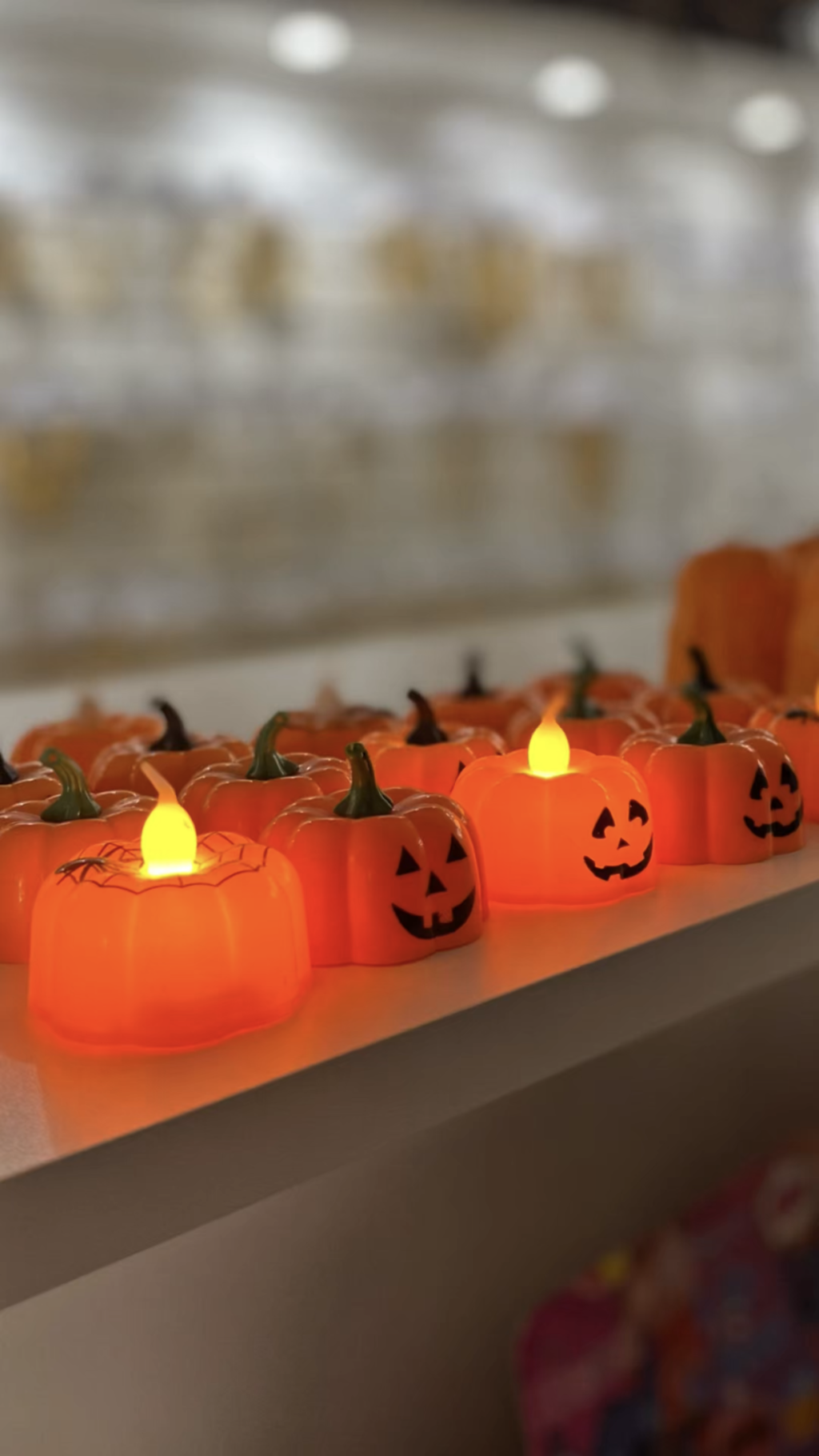 Vela LED Abóbora Halloween 