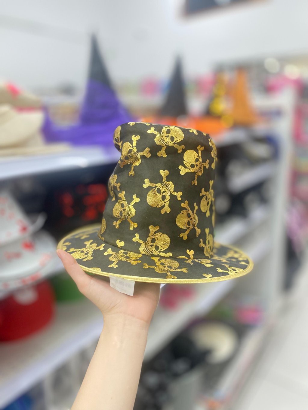 Cartola Caveira dourada