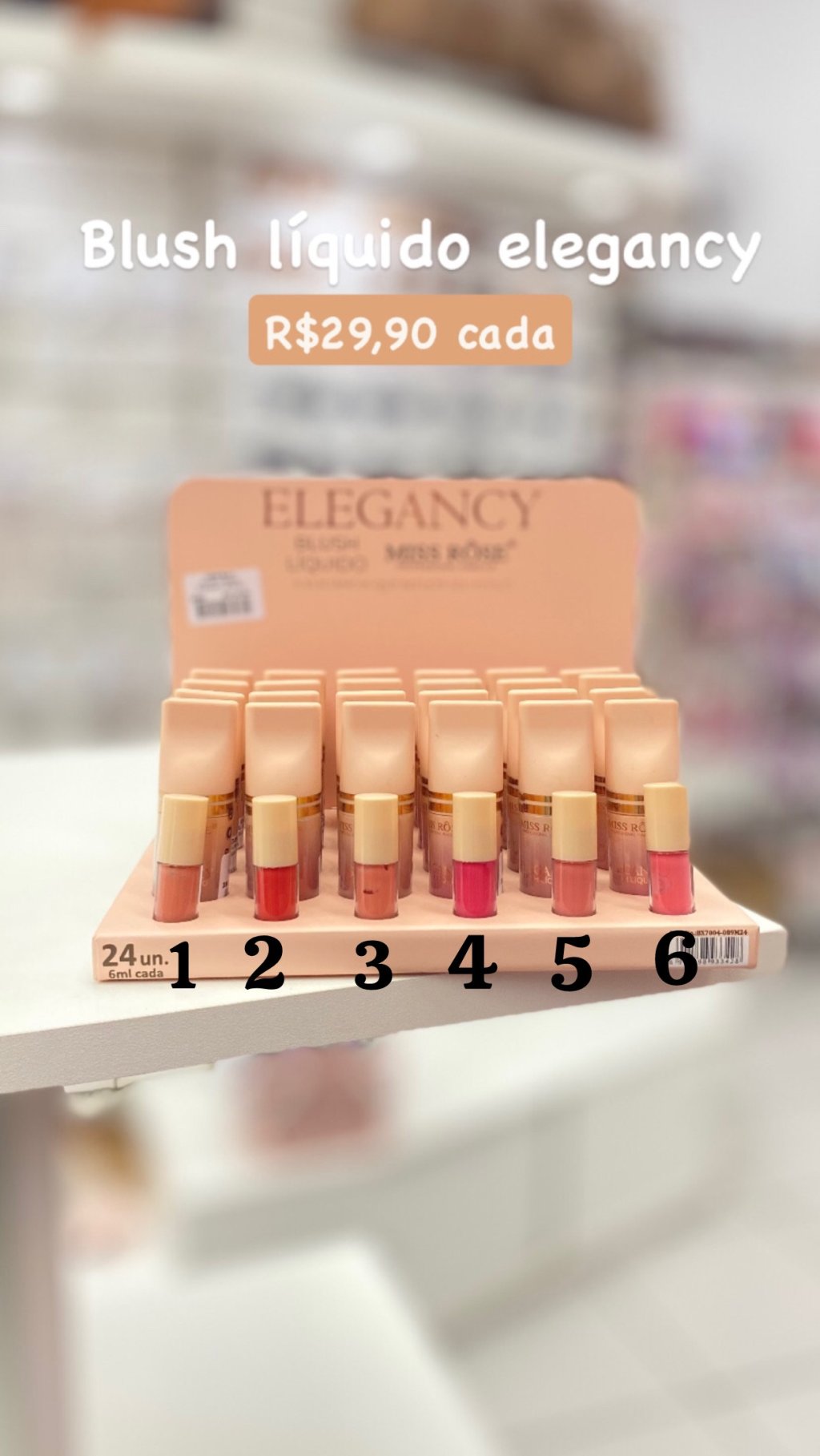 Blush líquido Elegancy 