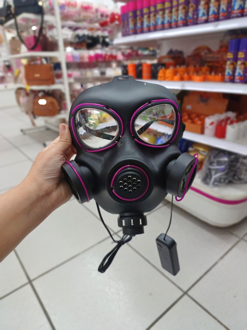 Máscara oxigênio Com Led