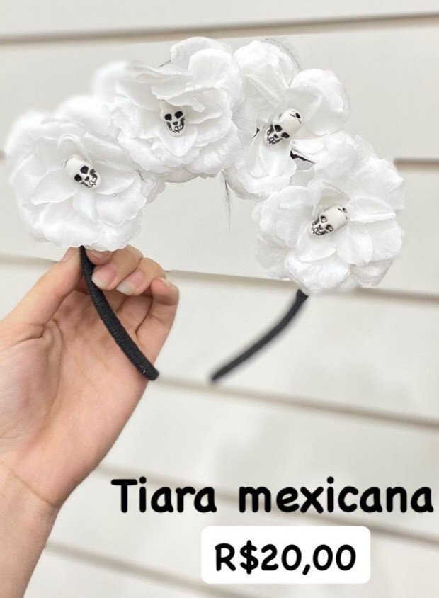 Tiara Mexicana branca 