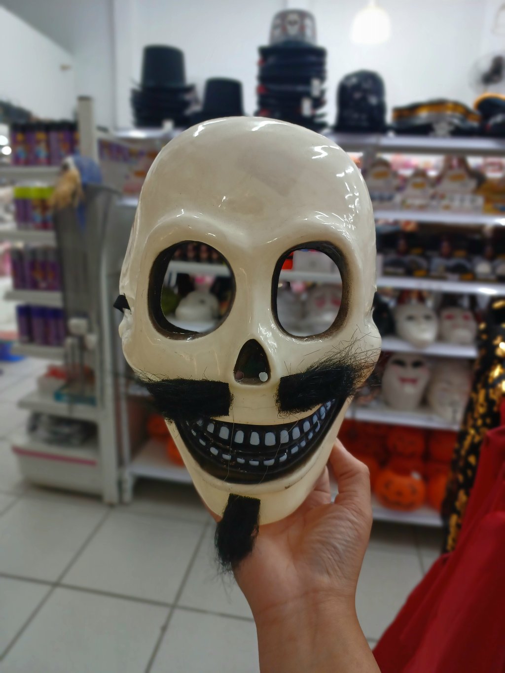 Máscara Caveira mexica com Bigode