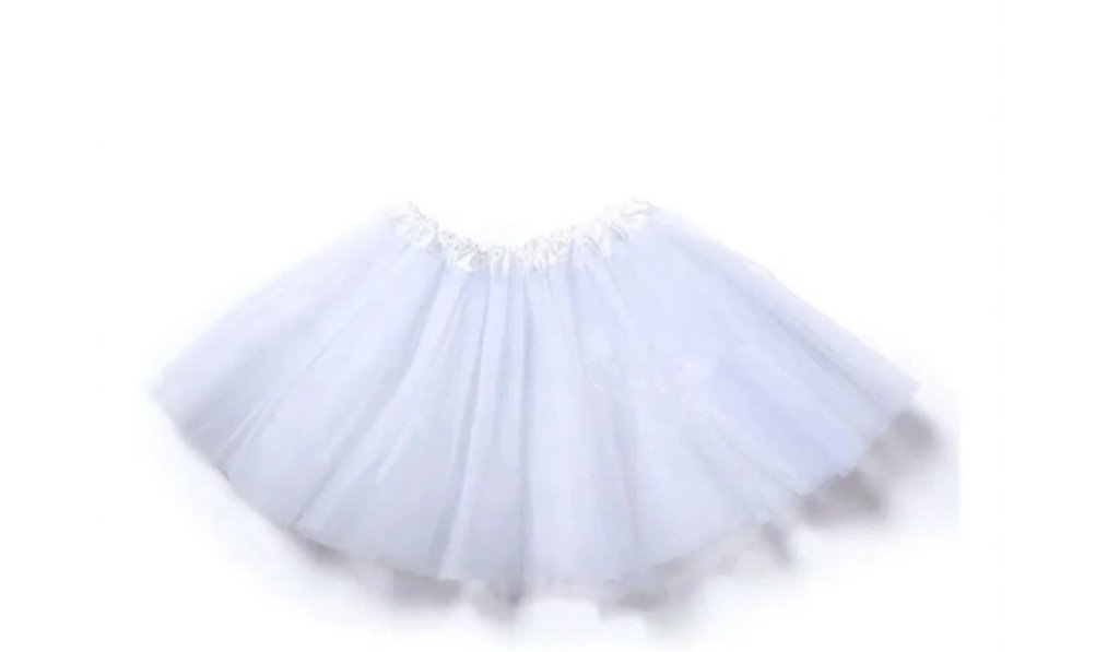 Saia de Tule Branca 40 cm