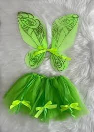 Fantasia Borboleta verde com saia
