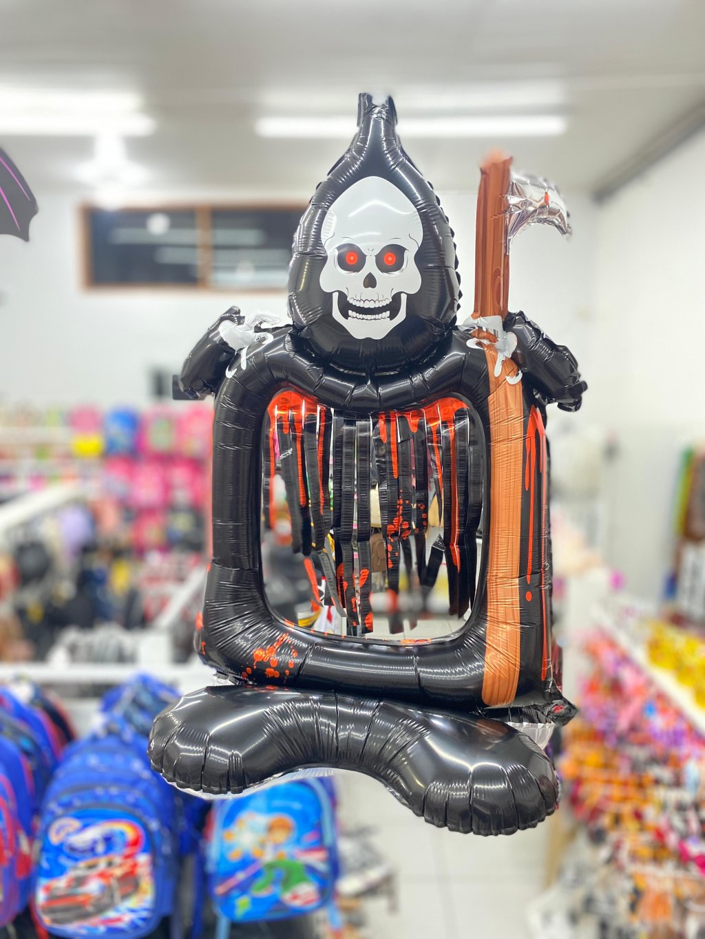 Balão metalizado caveira 